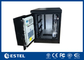 Heat Insulated Wall Mount Steel Outdoor Telecom Cabinet With Air Conditioner Cooling