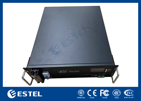 Buiten Telecom Kabinet Lithium ijzeren batterij 150Ah 48VDC Rack gemonteerd