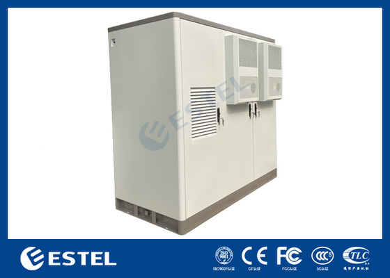 3 Bay Telecom Kabinet Dubbellaag gegalvaniseerd staal met isolatie airconditioner koelsysteem