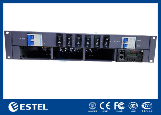 19 inch 2U standaard rechtgever Power System AC Input DC Output Voor Telecom Kabinet
