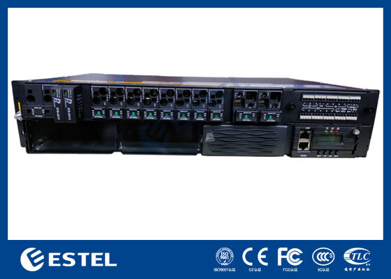 Hoge capaciteit 9kW 2U rack-mount DC-stroomsysteem, modulaire 3000W rectifiers, breed wisselstroominvoer, >96% efficiëntie