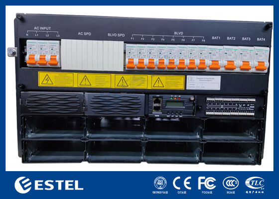 6U Telecom DC48V Gelijkrichter Voedingssysteem met Geïntegreerde Afstandsbediening