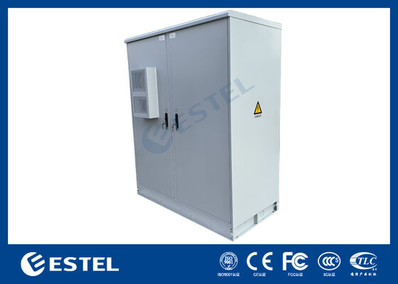 42U Tweecompartiment Buiten Telecom Kabinet 2400×1000×2100mm Eenwandkas met batterijcompartiment