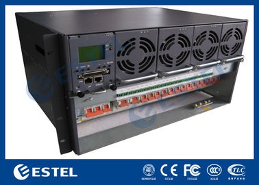 3–18kW DC-voedingssysteem 6U subrack, 380VAC/220VAC ingang, –43 tot –58VDC uitgang, >96% efficiëntie, ≤2kg gelijkrichtermodules