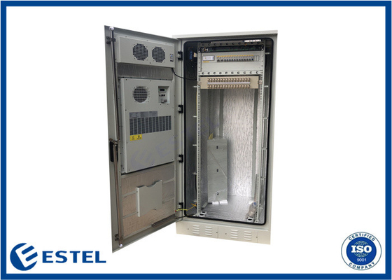 IP55 38U Telecommunicatiekabinet 304 Roestvrij staal Enkele muur 1,2 mm Dikte met DDF