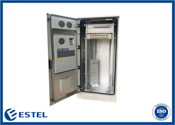 IP55 38U Telecommunicatiekabinet 304 Roestvrij staal Enkele muur 1,2 mm Dikte met DDF