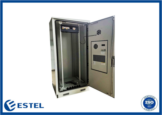 Waterdichte 40U outdoor telecomkast met extern bewakingssysteem en stroomverdeling