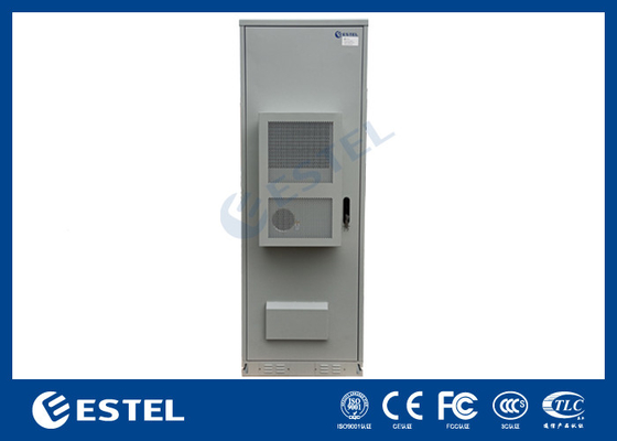 Dubbelwand IP55 Buiten Telecom Kabinet 45U Met Airconditioner Rook Sensor