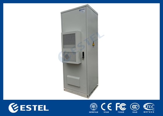 Dubbelwand IP55 Buiten Telecom Kabinet 45U Met Airconditioner Rook Sensor