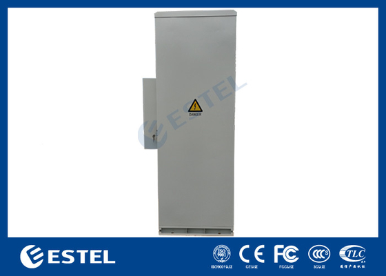Dubbelwand IP55 Buiten Telecom Kabinet 45U Met Airconditioner Rook Sensor