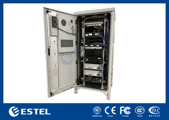 40U standaard 19 inch buitensluiting Hybride energie kast met zonne-energie en stroom systeem