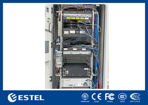 40U standaard 19 inch buitensluiting Hybride energie kast met zonne-energie en stroom systeem