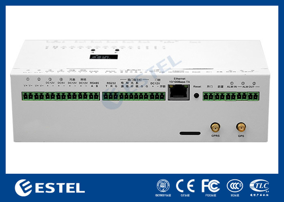 EPBM02 Smart Surveillance Box Control Unit verbonden met netwerkschakelaar en camera en sensor