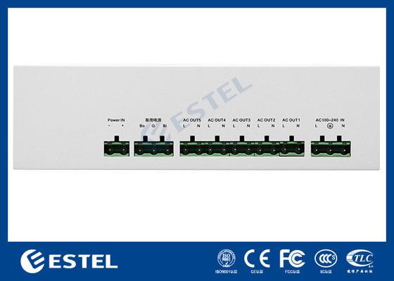 EPBM02 Smart Surveillance Box Control Unit verbonden met netwerkschakelaar en camera en sensor
