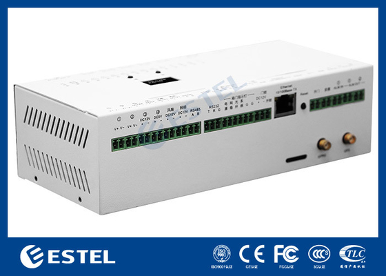 EPBM02 Smart Surveillance Box Control Unit verbonden met netwerkschakelaar en camera en sensor