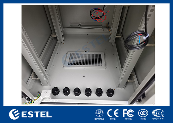 17U vloer gemonteerde kast met 19 inch rek en binnen en ventilator voor koeling