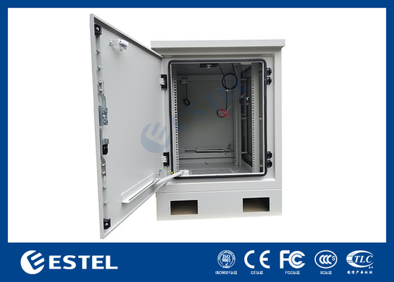 17U vloer gemonteerde kast met 19 inch rek en binnen en ventilator voor koeling