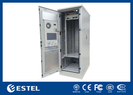 IP55 33U Buitenkast 1 Compartiment met batterijplank en stroomdistributie