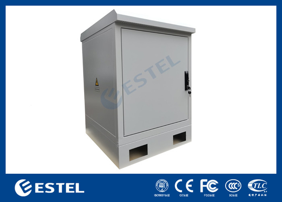 17U buitenserverkas met 19 inch rek en DC48V ventilator voor koeling