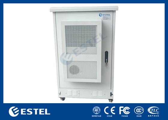 ET8080130A-22U Outdoor Telecom Cabinet met airconditioning en vier wielen