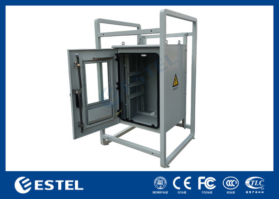 19 inch Outdoor Telecom Equipment Cabinets IP55 waterdicht vloer gemonteerd behuizing