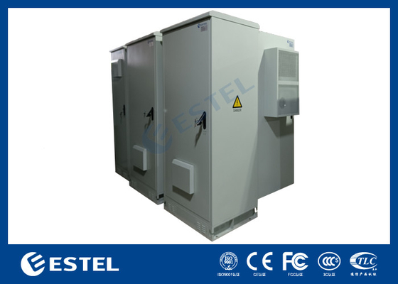 ET9070220-42U Telecom Buitenbatterijkas met AC airconditioner en batterijopslagplank