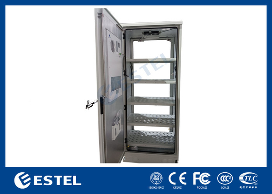 ET9070220-42U Telecom Buitenbatterijkas met AC airconditioner en batterijopslagplank