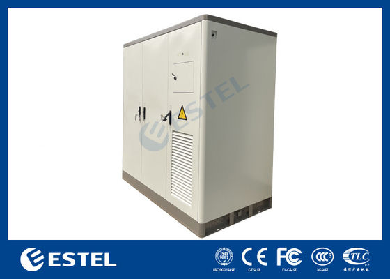 3 Bay Telecom Cabinet Dubbellaag gegalvaniseerd staal airconditioner koelsysteem