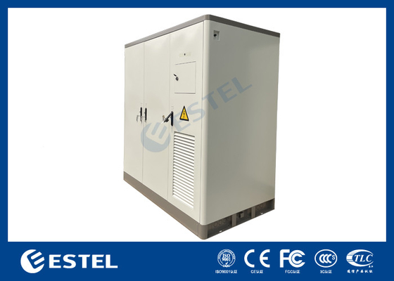 3 Bay Telecom Kabinet Dubbellaag gegalvaniseerd staal met isolatie airconditioner koelsysteem