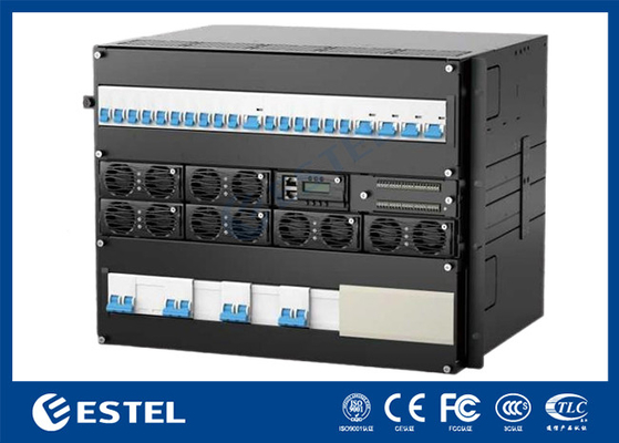 3 Bay Telecom Kabinet Dubbellaag gegalvaniseerd staal met isolatie airconditioner koelsysteem