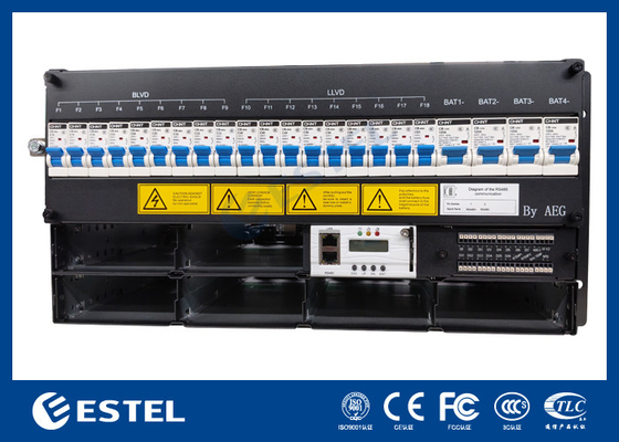 Compact 3–9kW 6U rack-mount DC-voedingsoplossing, Hoge efficiëntie >96%, Modulaire 3000W gelijkrichters, Flexibele AC-ingang