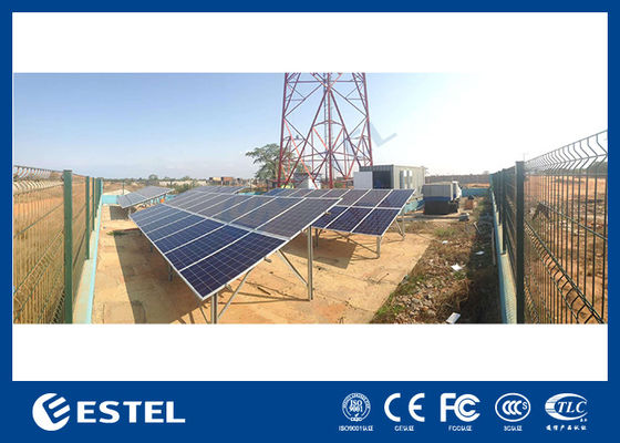 Goedkope, aanpasbare, geïntegreerde hybride energie telecomvoedingssysteem met zonne-energie, elektriciteitsnet, dieselgenerator en batterij voor stroomvoorziening van telecomlocaties in de buitenlucht