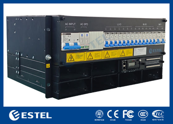 ESTEL 5U Ingebouwd Voedingssysteem voor Buiten Telecomkast, Compact Ontwerp Gelijkrichter Systeem voor Telecom