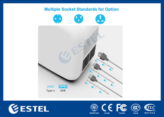 ESTEL eCandle 1KWH Draagbare elektriciteitscentrale LiFePO4 Batterij Zonne-opladen 300W Output UPS Backup