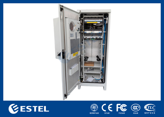 Gegalvaniseerde plaat Buiten Telecom Kabinet Met 9kW 150A Telecom Power System voor Telecom Apparatuur DC Power Supply Rectifiers