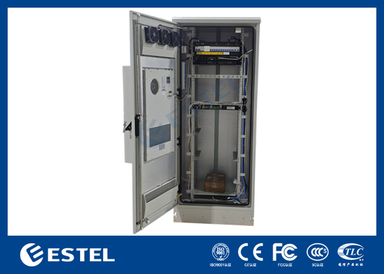 Power Rectifier 32U Outdoor Telecomkast met 18kW Telecom Voedingssysteem en Milieubewakingsunit