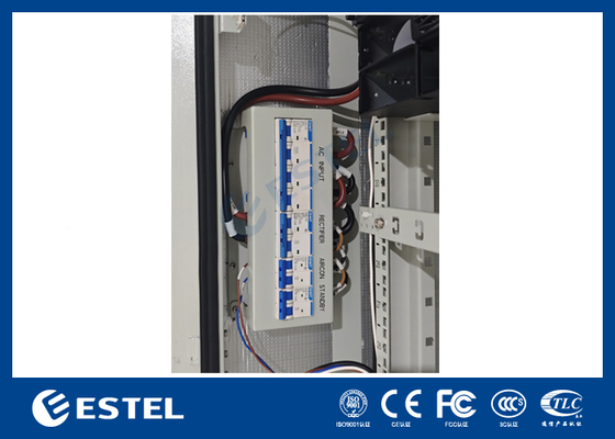 Power Rectifier 32U Outdoor Telecomkast met 18kW Telecom Voedingssysteem en Milieubewakingsunit