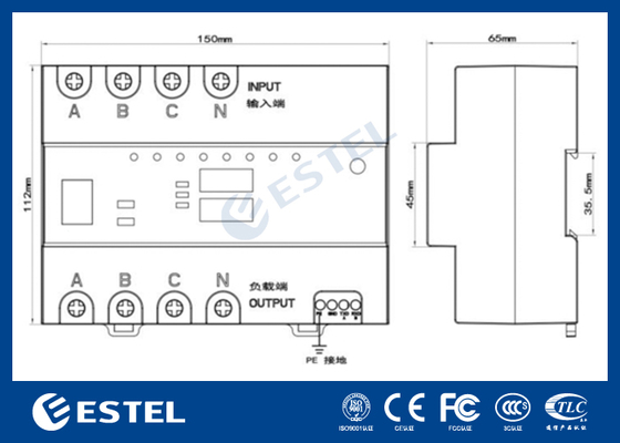 Telecom Power System Driefasige 80A Smart Electricity Management Terminal met cloudcontrole