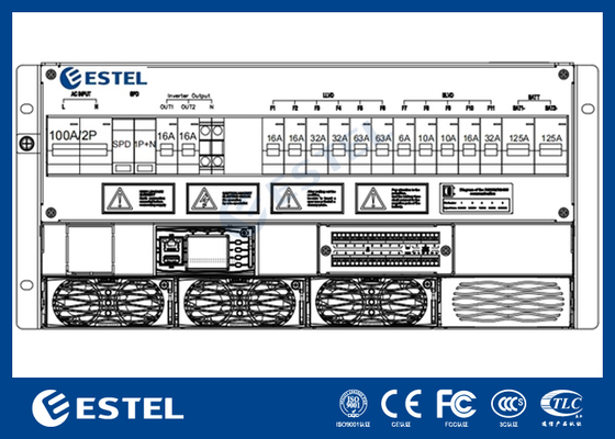 4-12kW 5U Subrack Telecom Gelijkrichter Systeem en DC Voedingssysteem voor Industriële Toepassingen