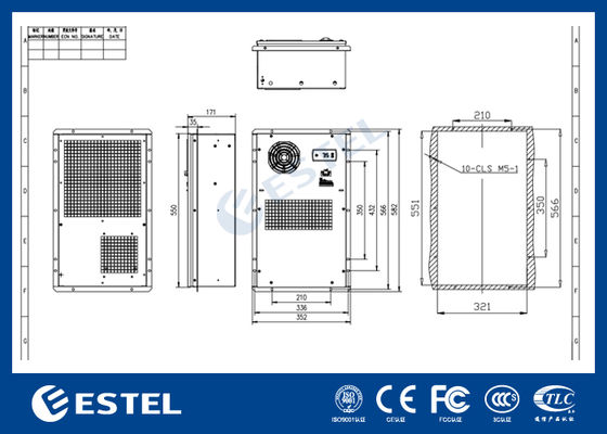 220VAC thermo-elektrische koeler 300W airconditioning oplossing voor kleine omheiningen