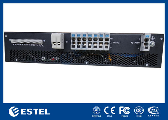 1U Rack Mount Integrated DC Power System met Dual Rectifier Slots Monitoring Unit RS485 of LAN Interface
