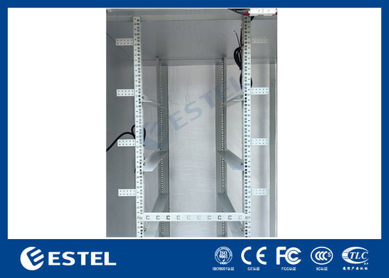 IP65 42U Dubbel Compartiment Buiten Elektrisch Kabinet SUS316 Roestvrij Staal Constructie