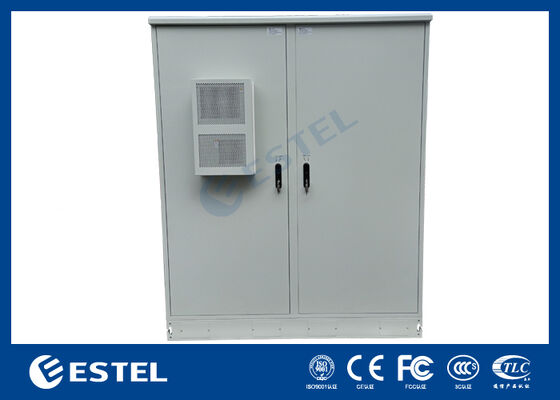 IP65 42U Dubbel Compartiment Buiten Elektrisch Kabinet SUS316 Roestvrij Staal Constructie