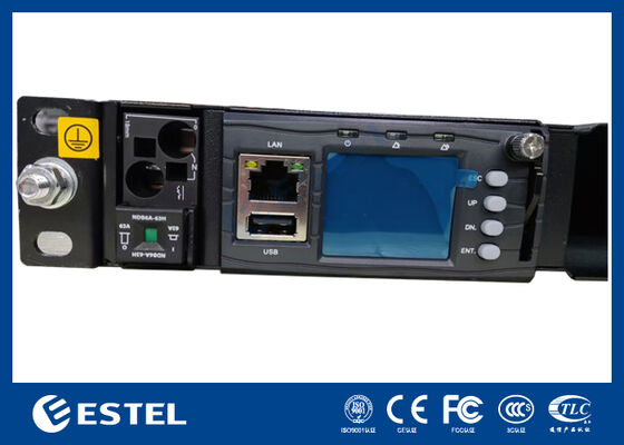 1U Rack Mount Telecom DC Power System met geïntegreerde distributie en intelligente controller