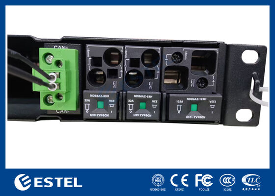 1U Rack Mount Telecom DC Power System met geïntegreerde distributie en intelligente controller