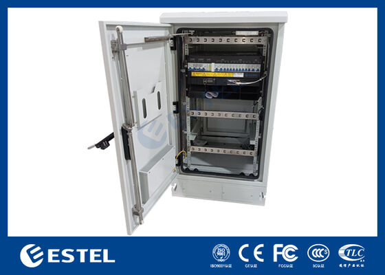 21U IP55 Geïntegreerd Telecomkast met DC48V 24kw Gelijkrichter Systeem LLVD BLVD