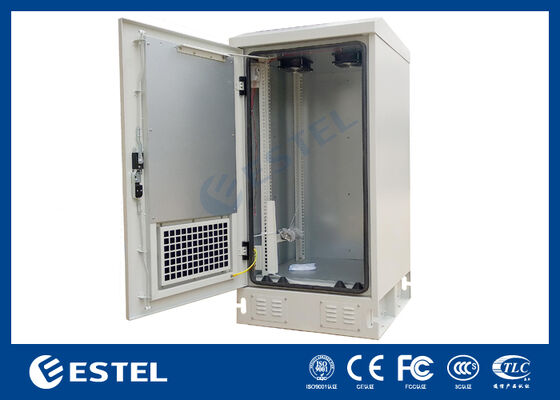 Compact 20U IP55 buitenkas met optionele 500w airconditioner voor netwerkapparatuur
