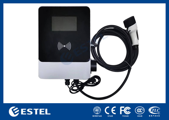 Buiten elektrische auto oplaadstapel vloer gemonteerd enkel geweer 32A 22kw EV-oplaadstation