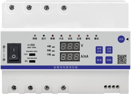 Driefasige 80A Slimme Elektriciteitsbeheerterminal met Cloudbesturing